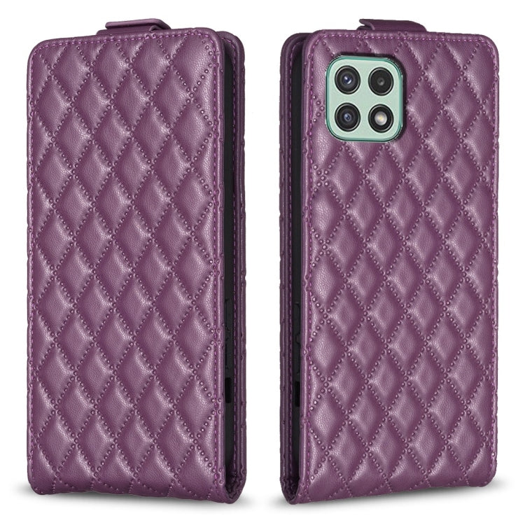 Diamond Lattice Vertical Flip Leather Phone Case, For Samsung Galaxy A41, For Samsung Galaxy A22 4G, For Samsung Galaxy A22 5G, For Samsung Galaxy S21 FE 5G, For Samsung Galaxy A32 4G, For Samsung Galaxy A72 4G/5G, For Samsung Galaxy A52 4G/5G         ...