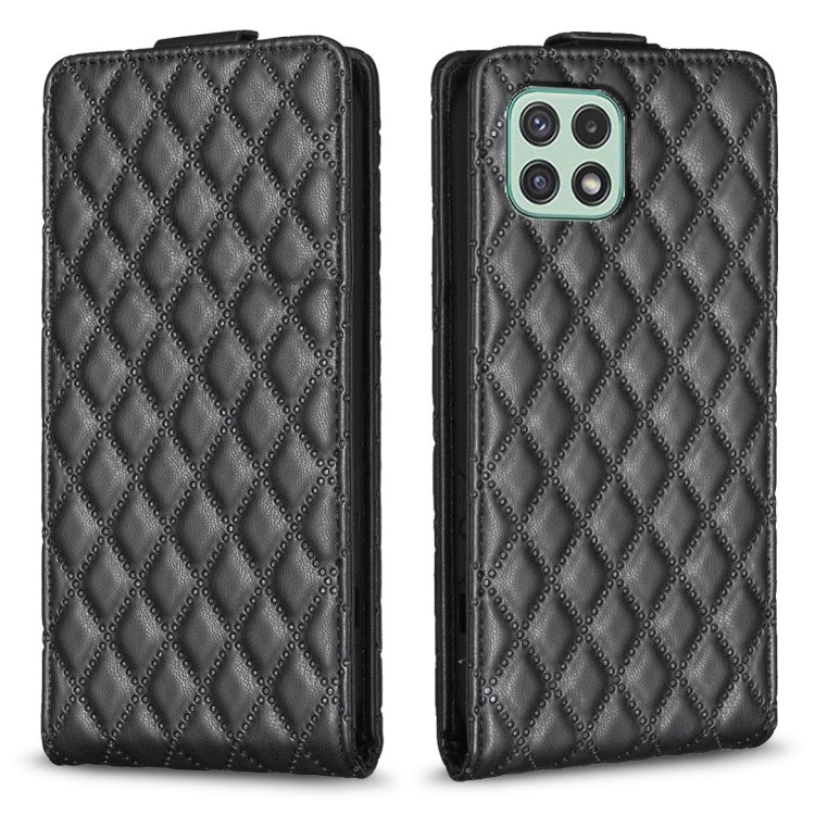 Diamond Lattice Vertical Flip Leather Phone Case, For Samsung Galaxy A41, For Samsung Galaxy A22 4G, For Samsung Galaxy A22 5G, For Samsung Galaxy S21 FE 5G, For Samsung Galaxy A32 4G, For Samsung Galaxy A72 4G/5G, For Samsung Galaxy A52 4G/5G         ...