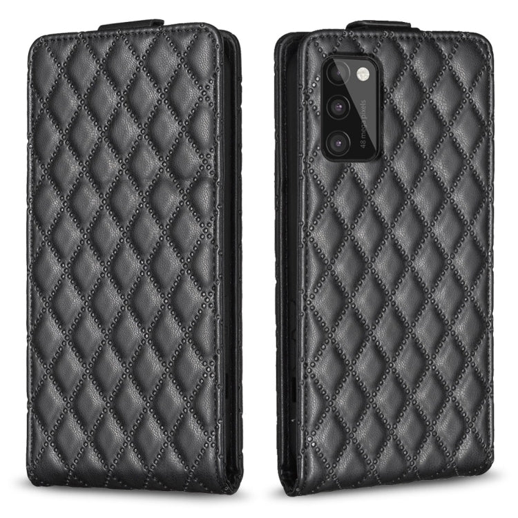 Diamond Lattice Vertical Flip Leather Phone Case, For Samsung Galaxy A41, For Samsung Galaxy A22 4G, For Samsung Galaxy A22 5G, For Samsung Galaxy S21 FE 5G, For Samsung Galaxy A32 4G, For Samsung Galaxy A72 4G/5G, For Samsung Galaxy A52 4G/5G         ...