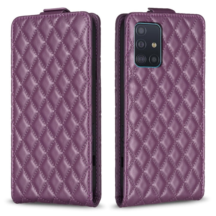 Diamond Lattice Vertical Flip Leather Phone Case, For Samsung Galaxy S20+, For Samsung Galaxy S20, For Samsung Galaxy A71 4G, For Samsung Galaxy A51 4G