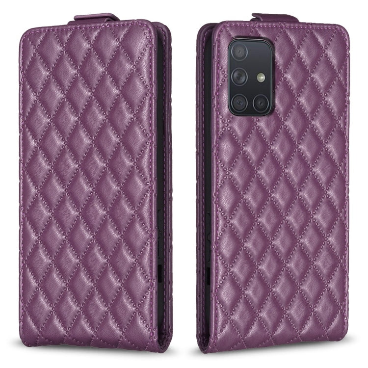 Diamond Lattice Vertical Flip Leather Phone Case, For Samsung Galaxy S20+, For Samsung Galaxy S20, For Samsung Galaxy A71 4G, For Samsung Galaxy A51 4G