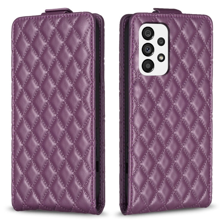 Diamond Lattice Vertical Flip Leather Phone Case, For Samsung Galaxy A41, For Samsung Galaxy A22 4G, For Samsung Galaxy A22 5G, For Samsung Galaxy S21 FE 5G, For Samsung Galaxy A32 4G, For Samsung Galaxy A72 4G/5G, For Samsung Galaxy A52 4G/5G         ...