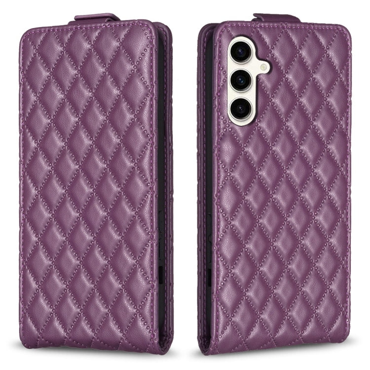 Diamond Lattice Vertical Flip Leather Phone Case, For Samsung Galaxy S24 Ultra 5G, For Samsung Galaxy A55, For Samsung Galaxy M34 5G, For Samsung Galaxy A35, For Samsung Galaxy A15, For Samsung Galaxy S24+ 5G, For Samsung Galaxy S23 FE 5G              ...