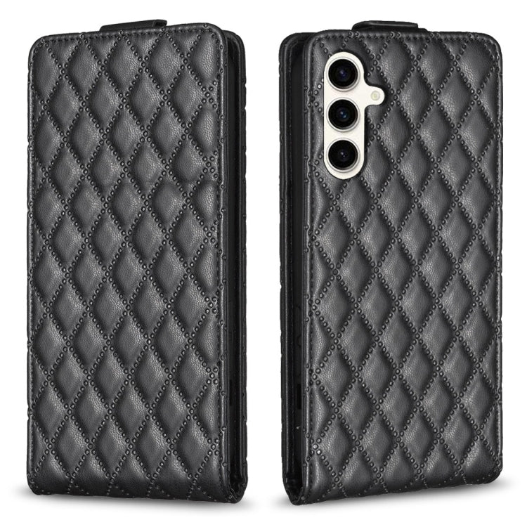 Diamond Lattice Vertical Flip Leather Phone Case, For Samsung Galaxy S24 Ultra 5G, For Samsung Galaxy A55, For Samsung Galaxy M34 5G, For Samsung Galaxy A35, For Samsung Galaxy A15, For Samsung Galaxy S24+ 5G, For Samsung Galaxy S23 FE 5G              ...