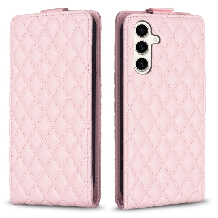 Diamond Lattice Vertical Flip Leather Phone Case, For Samsung Galaxy S24 Ultra 5G, For Samsung Galaxy A55, For Samsung Galaxy M34 5G, For Samsung Galaxy A35, For Samsung Galaxy A15, For Samsung Galaxy S24+ 5G, For Samsung Galaxy S23 FE 5G              ...