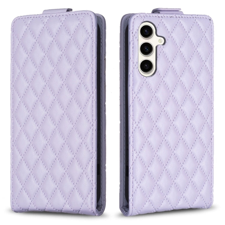 Diamond Lattice Vertical Flip Leather Phone Case, For Samsung Galaxy S24 Ultra 5G, For Samsung Galaxy A55, For Samsung Galaxy M34 5G, For Samsung Galaxy A35, For Samsung Galaxy A15, For Samsung Galaxy S24+ 5G, For Samsung Galaxy S23 FE 5G              ...