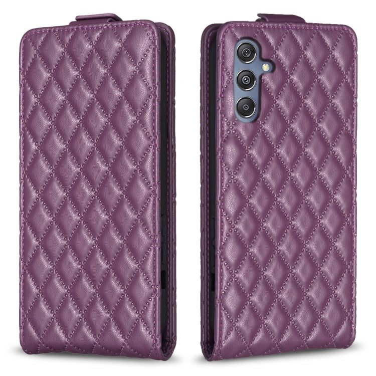 Diamond Lattice Vertical Flip Leather Phone Case, For Samsung Galaxy S24 Ultra 5G, For Samsung Galaxy A55, For Samsung Galaxy M34 5G, For Samsung Galaxy A35, For Samsung Galaxy A15, For Samsung Galaxy S24+ 5G, For Samsung Galaxy S23 FE 5G              ...