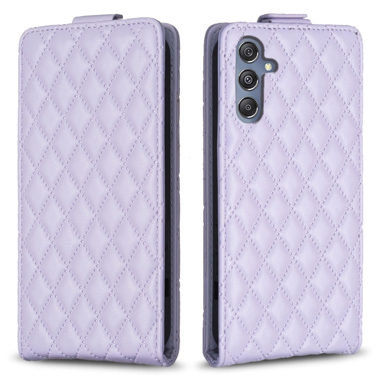 Diamond Lattice Vertical Flip Leather Phone Case, For Samsung Galaxy S24 Ultra 5G, For Samsung Galaxy A55, For Samsung Galaxy M34 5G, For Samsung Galaxy A35, For Samsung Galaxy A15, For Samsung Galaxy S24+ 5G, For Samsung Galaxy S23 FE 5G              ...