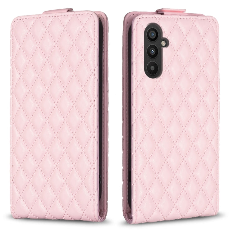 Diamond Lattice Vertical Flip Leather Phone Case, For Samsung Galaxy S24 Ultra 5G, For Samsung Galaxy A55, For Samsung Galaxy M34 5G, For Samsung Galaxy A35, For Samsung Galaxy A15, For Samsung Galaxy S24+ 5G, For Samsung Galaxy S23 FE 5G              ...