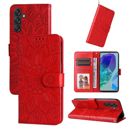 Embossed Sunflower Leather Phone Case, For Samsung Galaxy M55 5G, For Samsung Galaxy M15 5G / F15 5G, For Samsung Galaxy A55, For Samsung Galaxy A35, For Samsung Galaxy S24 Ultra, For Samsung Galaxy S24+, For Samsung Galaxy S24, For Samsung Galaxy A15 ...