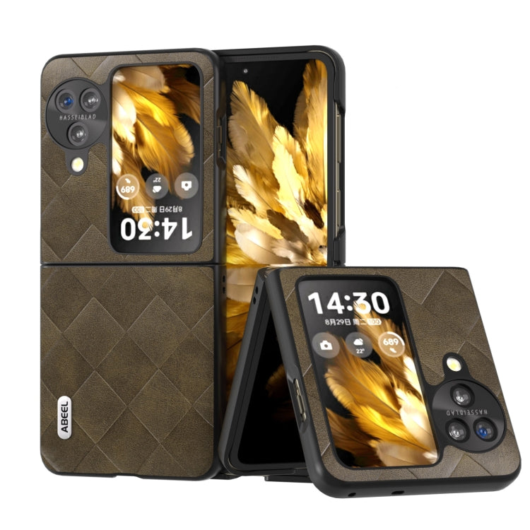 ABEEL Weave Plaid PU Phone Case, For OPPO Find N3 Flip, For OPPO Find N3, For OPPO Reno 10 / 10 Pro Global