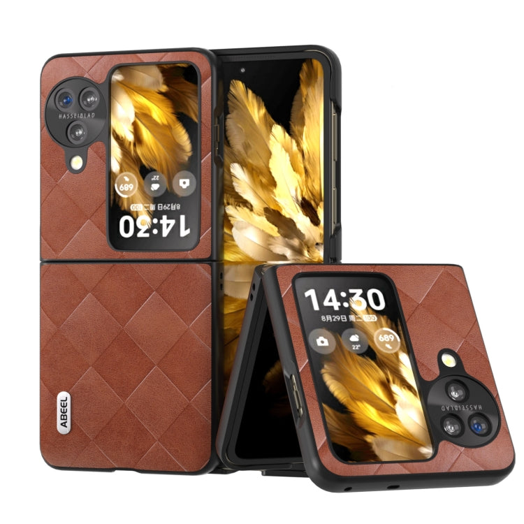 ABEEL Weave Plaid PU Phone Case, For OPPO Find N3 Flip, For OPPO Find N3, For OPPO Reno 10 / 10 Pro Global