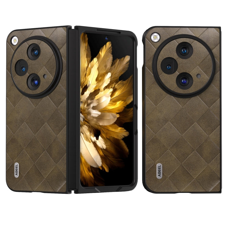 ABEEL Weave Plaid PU Phone Case, For OPPO Find N3 Flip, For OPPO Find N3, For OPPO Reno 10 / 10 Pro Global
