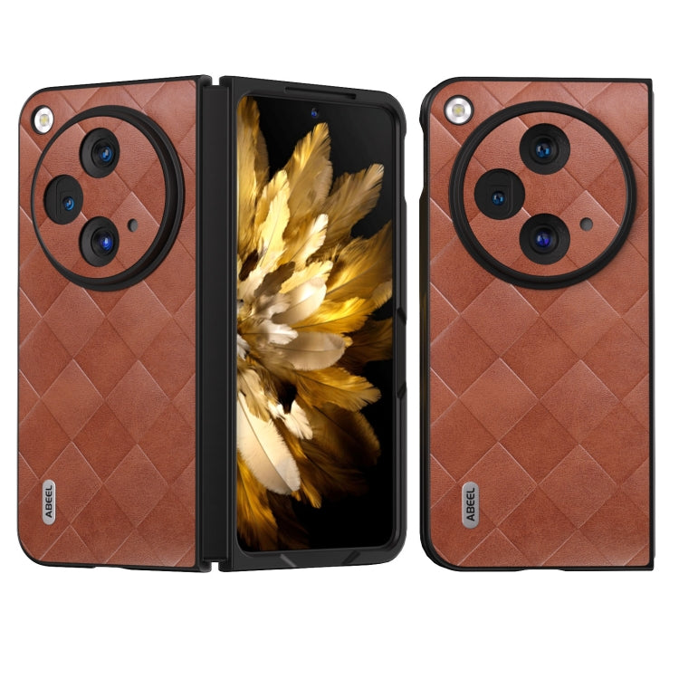 ABEEL Weave Plaid PU Phone Case, For OPPO Find N3 Flip, For OPPO Find N3, For OPPO Reno 10 / 10 Pro Global