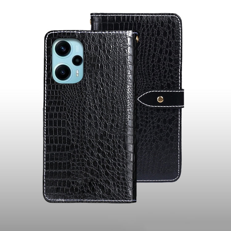 idewei Crocodile Texture Leather Phone Case, For Xiaomi Redmi A3 4G, For Xiaomi Redmi Note 13 Pro 4G, For Xiaomi Redmi Note 13 4G Global, For Xiaomi Poco X6 Pro 5G, For Xiaomi Poco X6 5G, For Xiaomi Redmi Note 13 5G, For Xiaomi Redmi Note 13 Pro+ 5G   ...