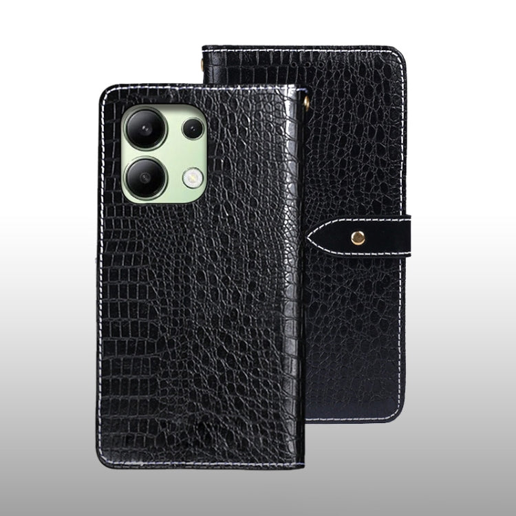 idewei Crocodile Texture Leather Phone Case, For Xiaomi Redmi A3 4G, For Xiaomi Redmi Note 13 Pro 4G, For Xiaomi Redmi Note 13 4G Global, For Xiaomi Poco X6 Pro 5G, For Xiaomi Poco X6 5G, For Xiaomi Redmi Note 13 5G, For Xiaomi Redmi Note 13 Pro+ 5G   ...