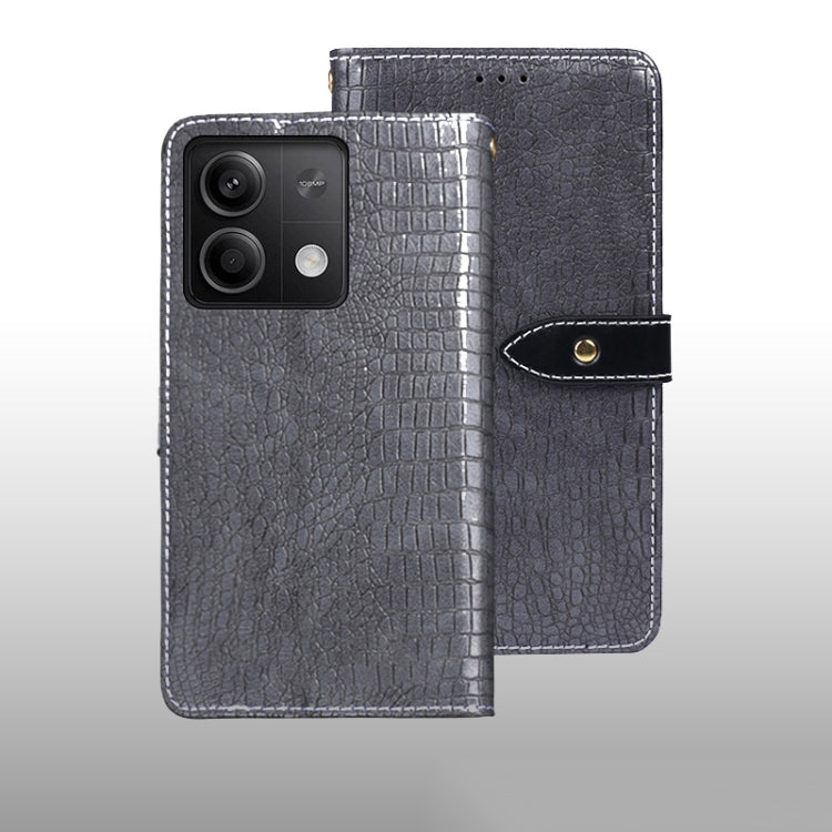 idewei Crocodile Texture Leather Phone Case, For Xiaomi Redmi A3 4G, For Xiaomi Redmi Note 13 Pro 4G, For Xiaomi Redmi Note 13 4G Global, For Xiaomi Poco X6 Pro 5G, For Xiaomi Poco X6 5G, For Xiaomi Redmi Note 13 5G, For Xiaomi Redmi Note 13 Pro+ 5G   ...