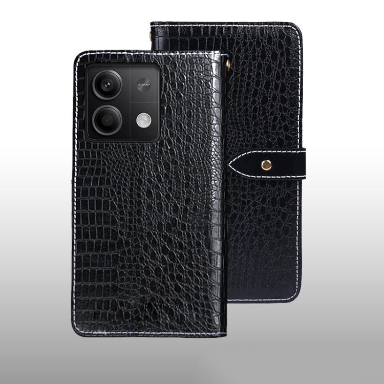 idewei Crocodile Texture Leather Phone Case, For Xiaomi Redmi A3 4G, For Xiaomi Redmi Note 13 Pro 4G, For Xiaomi Redmi Note 13 4G Global, For Xiaomi Poco X6 Pro 5G, For Xiaomi Poco X6 5G, For Xiaomi Redmi Note 13 5G, For Xiaomi Redmi Note 13 Pro+ 5G   ...