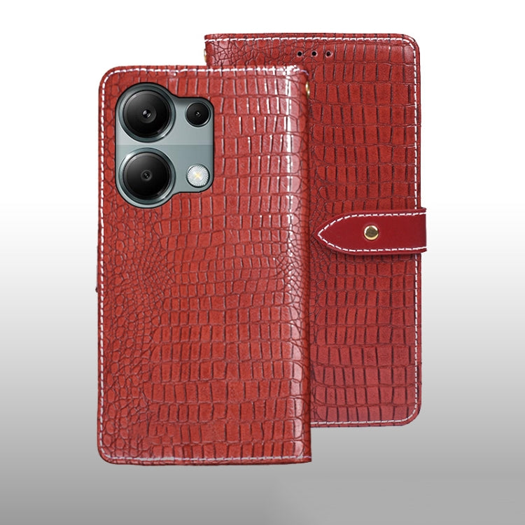 idewei Crocodile Texture Leather Phone Case, For Xiaomi Redmi A3 4G, For Xiaomi Redmi Note 13 Pro 4G, For Xiaomi Redmi Note 13 4G Global, For Xiaomi Poco X6 Pro 5G, For Xiaomi Poco X6 5G, For Xiaomi Redmi Note 13 5G, For Xiaomi Redmi Note 13 Pro+ 5G   ...