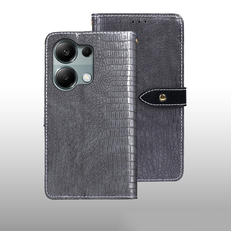 idewei Crocodile Texture Leather Phone Case, For Xiaomi Redmi A3 4G, For Xiaomi Redmi Note 13 Pro 4G, For Xiaomi Redmi Note 13 4G Global, For Xiaomi Poco X6 Pro 5G, For Xiaomi Poco X6 5G, For Xiaomi Redmi Note 13 5G, For Xiaomi Redmi Note 13 Pro+ 5G   ...