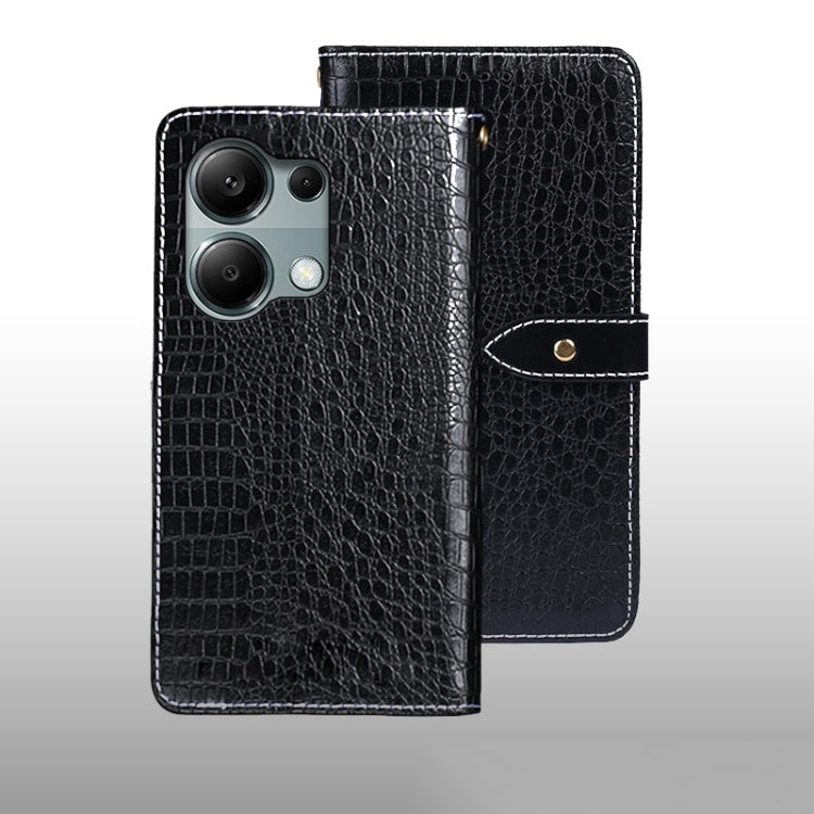 idewei Crocodile Texture Leather Phone Case, For Xiaomi Redmi A3 4G, For Xiaomi Redmi Note 13 Pro 4G, For Xiaomi Redmi Note 13 4G Global, For Xiaomi Poco X6 Pro 5G, For Xiaomi Poco X6 5G, For Xiaomi Redmi Note 13 5G, For Xiaomi Redmi Note 13 Pro+ 5G   ...