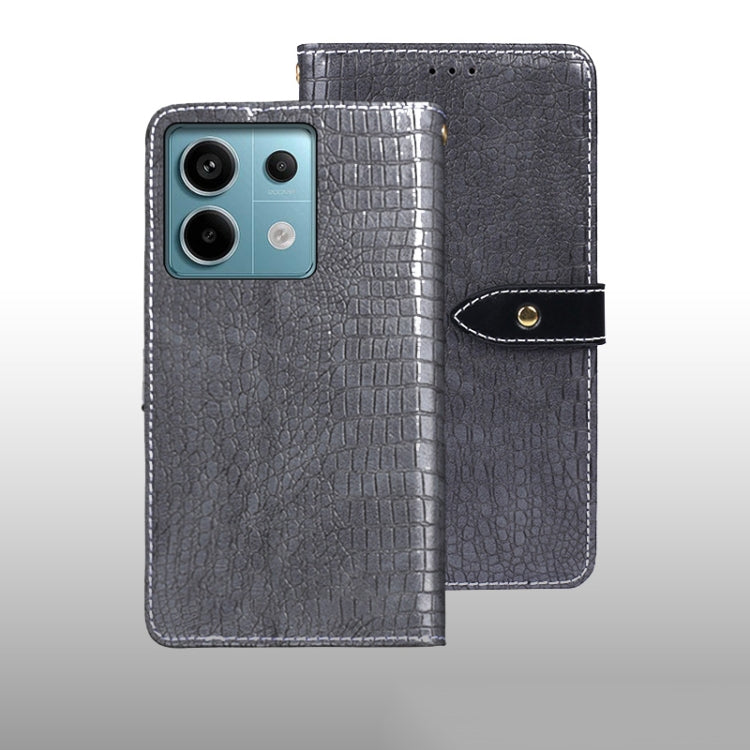 idewei Crocodile Texture Leather Phone Case, For Xiaomi Redmi A3 4G, For Xiaomi Redmi Note 13 Pro 4G, For Xiaomi Redmi Note 13 4G Global, For Xiaomi Poco X6 Pro 5G, For Xiaomi Poco X6 5G, For Xiaomi Redmi Note 13 5G, For Xiaomi Redmi Note 13 Pro+ 5G   ...