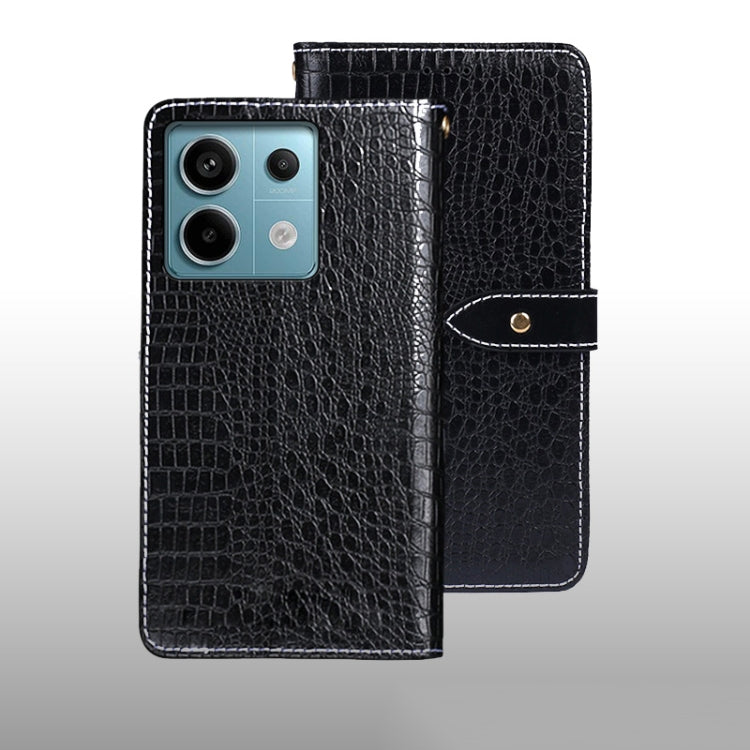 idewei Crocodile Texture Leather Phone Case, For Xiaomi Redmi A3 4G, For Xiaomi Redmi Note 13 Pro 4G, For Xiaomi Redmi Note 13 4G Global, For Xiaomi Poco X6 Pro 5G, For Xiaomi Poco X6 5G, For Xiaomi Redmi Note 13 5G, For Xiaomi Redmi Note 13 Pro+ 5G   ...