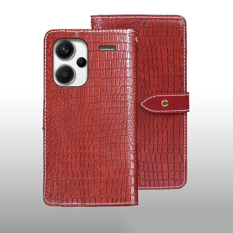 idewei Crocodile Texture Leather Phone Case, For Xiaomi Redmi A3 4G, For Xiaomi Redmi Note 13 Pro 4G, For Xiaomi Redmi Note 13 4G Global, For Xiaomi Poco X6 Pro 5G, For Xiaomi Poco X6 5G, For Xiaomi Redmi Note 13 5G, For Xiaomi Redmi Note 13 Pro+ 5G   ...