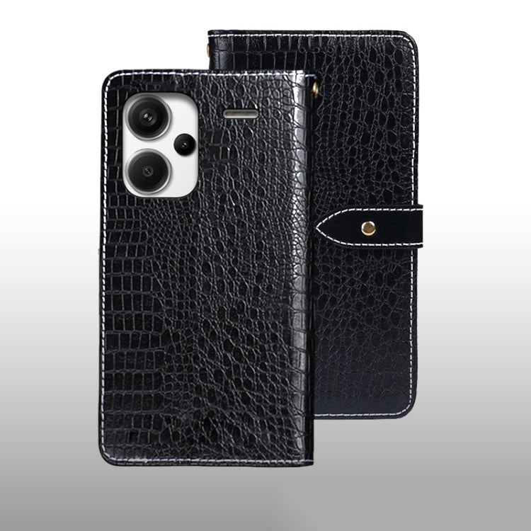 idewei Crocodile Texture Leather Phone Case, For Xiaomi Redmi A3 4G, For Xiaomi Redmi Note 13 Pro 4G, For Xiaomi Redmi Note 13 4G Global, For Xiaomi Poco X6 Pro 5G, For Xiaomi Poco X6 5G, For Xiaomi Redmi Note 13 5G, For Xiaomi Redmi Note 13 Pro+ 5G   ...