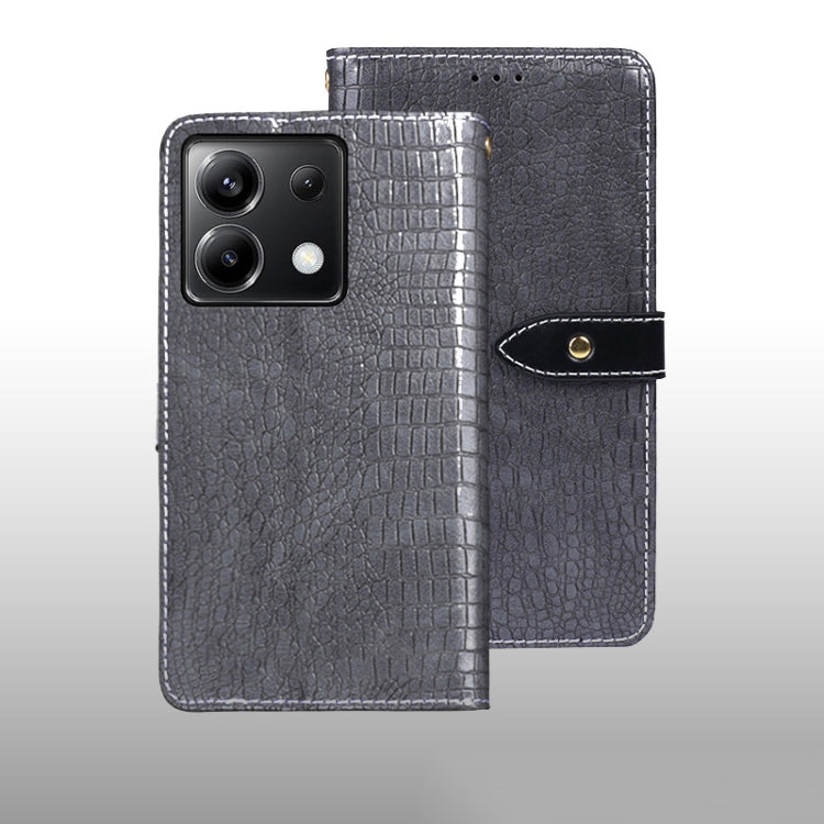 idewei Crocodile Texture Leather Phone Case, For Xiaomi Redmi A3 4G, For Xiaomi Redmi Note 13 Pro 4G, For Xiaomi Redmi Note 13 4G Global, For Xiaomi Poco X6 Pro 5G, For Xiaomi Poco X6 5G, For Xiaomi Redmi Note 13 5G, For Xiaomi Redmi Note 13 Pro+ 5G   ...