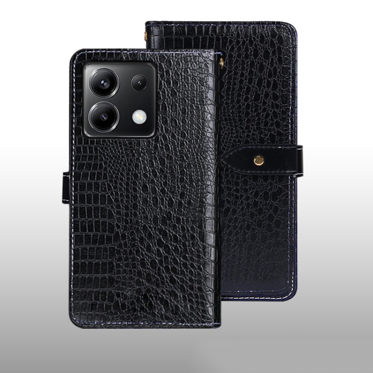 idewei Crocodile Texture Leather Phone Case, For Xiaomi Redmi A3 4G, For Xiaomi Redmi Note 13 Pro 4G, For Xiaomi Redmi Note 13 4G Global, For Xiaomi Poco X6 Pro 5G, For Xiaomi Poco X6 5G, For Xiaomi Redmi Note 13 5G, For Xiaomi Redmi Note 13 Pro+ 5G   ...