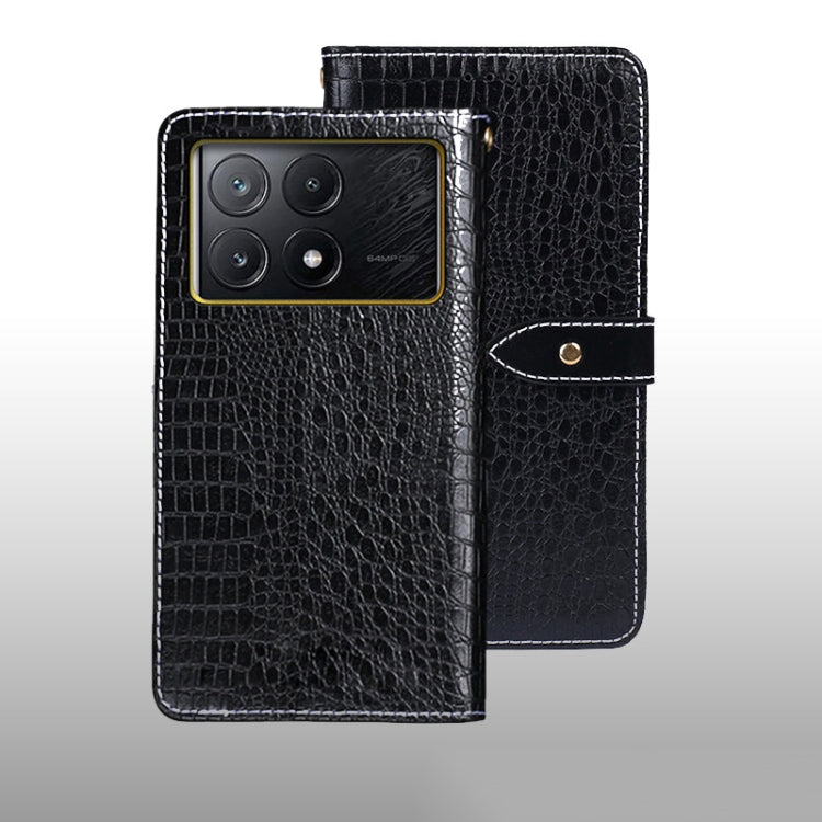 idewei Crocodile Texture Leather Phone Case, For Xiaomi Redmi A3 4G, For Xiaomi Redmi Note 13 Pro 4G, For Xiaomi Redmi Note 13 4G Global, For Xiaomi Poco X6 Pro 5G, For Xiaomi Poco X6 5G, For Xiaomi Redmi Note 13 5G, For Xiaomi Redmi Note 13 Pro+ 5G   ...