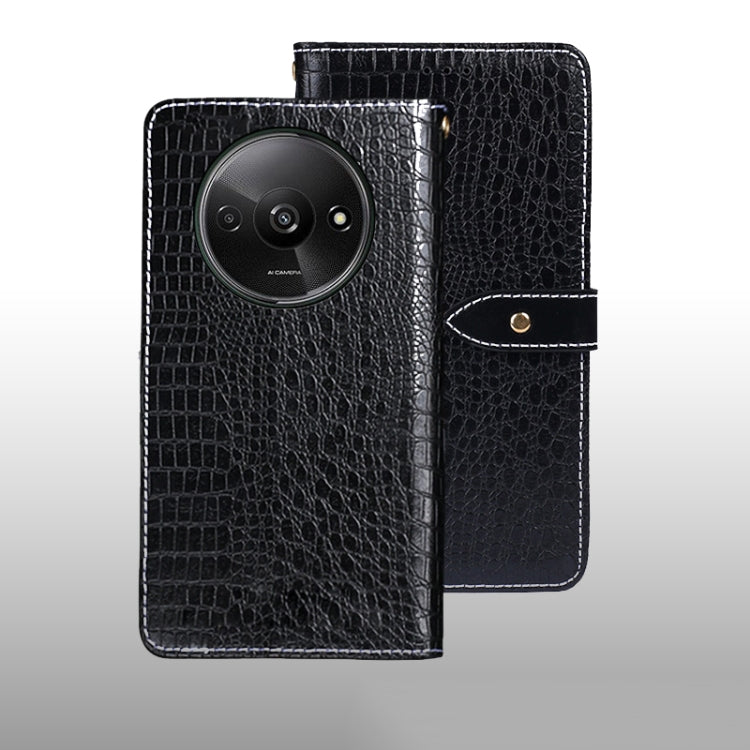 idewei Crocodile Texture Leather Phone Case, For Xiaomi Redmi A3 4G, For Xiaomi Redmi Note 13 Pro 4G, For Xiaomi Redmi Note 13 4G Global, For Xiaomi Poco X6 Pro 5G, For Xiaomi Poco X6 5G, For Xiaomi Redmi Note 13 5G, For Xiaomi Redmi Note 13 Pro+ 5G   ...