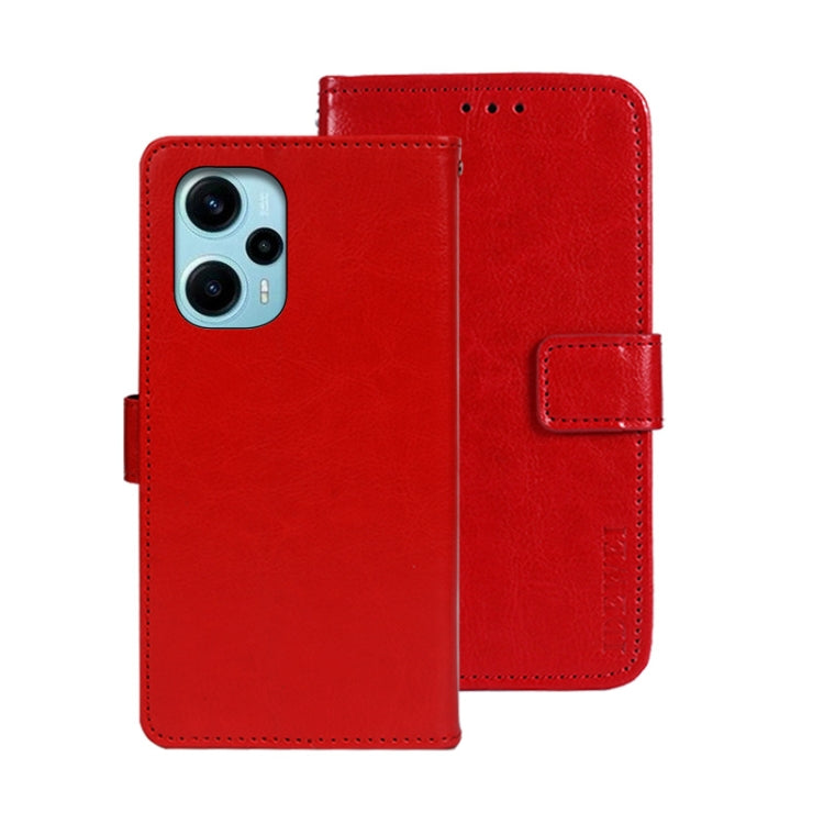 idewei Crazy Horse Texture Leather Phone Case, For Xiaomi Redmi 13C, For Xiaomi Redmi Note 13 Pro+ 5G, For Xiaomi Redmi Note 13 Pro 5G, For Xiaomi 13T / 13T Pro, For Xiaomi Redmi 12 4G, For Xiaomi Poco F5 5G