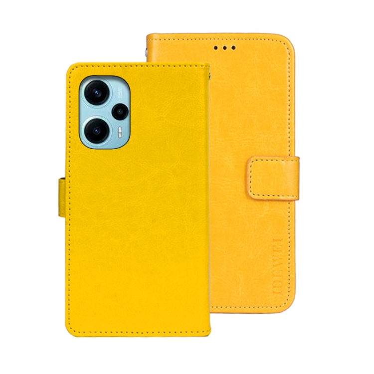 idewei Crazy Horse Texture Leather Phone Case, For Xiaomi Redmi 13C, For Xiaomi Redmi Note 13 Pro+ 5G, For Xiaomi Redmi Note 13 Pro 5G, For Xiaomi 13T / 13T Pro, For Xiaomi Redmi 12 4G, For Xiaomi Poco F5 5G