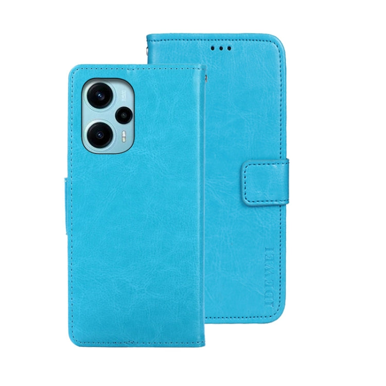 idewei Crazy Horse Texture Leather Phone Case, For Xiaomi Redmi 13C, For Xiaomi Redmi Note 13 Pro+ 5G, For Xiaomi Redmi Note 13 Pro 5G, For Xiaomi 13T / 13T Pro, For Xiaomi Redmi 12 4G, For Xiaomi Poco F5 5G