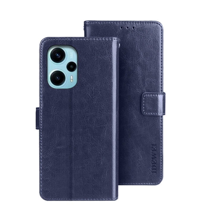 idewei Crazy Horse Texture Leather Phone Case, For Xiaomi Redmi 13C, For Xiaomi Redmi Note 13 Pro+ 5G, For Xiaomi Redmi Note 13 Pro 5G, For Xiaomi 13T / 13T Pro, For Xiaomi Redmi 12 4G, For Xiaomi Poco F5 5G