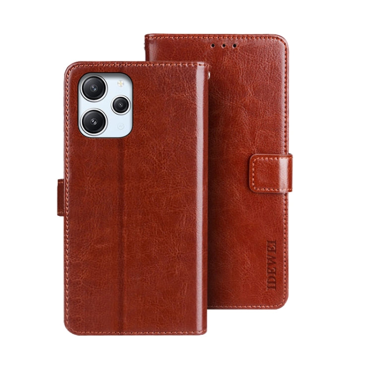 idewei Crazy Horse Texture Leather Phone Case, For Xiaomi Redmi 13C, For Xiaomi Redmi Note 13 Pro+ 5G, For Xiaomi Redmi Note 13 Pro 5G, For Xiaomi 13T / 13T Pro, For Xiaomi Redmi 12 4G, For Xiaomi Poco F5 5G