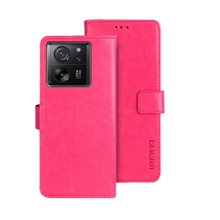 idewei Crazy Horse Texture Leather Phone Case, For Xiaomi Redmi 13C, For Xiaomi Redmi Note 13 Pro+ 5G, For Xiaomi Redmi Note 13 Pro 5G, For Xiaomi 13T / 13T Pro, For Xiaomi Redmi 12 4G, For Xiaomi Poco F5 5G