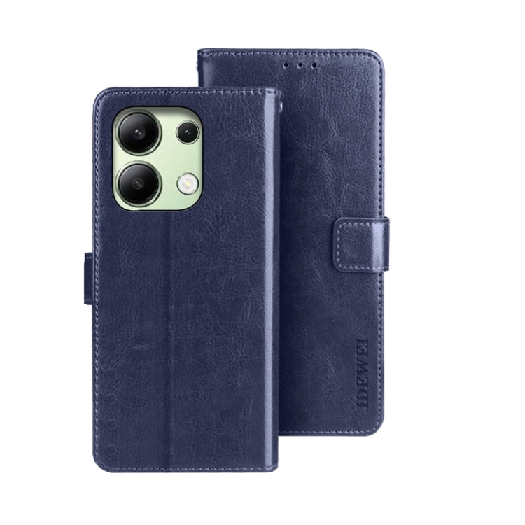 idewei Crazy Horse Texture Leather Phone Case, For Xiaomi Redmi A3 4G, For Xiaomi Redmi Note 13 Pro 4G, For Xiaomi Redmi Note 13 4G Global, For Xiaomi Poco X6 Pro 5G, For Xiaomi Poco X6 5G, For Xiaomi Redmi Note 13 5G