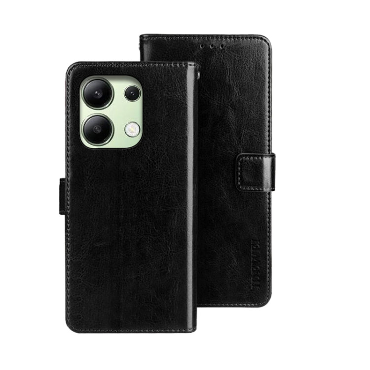 idewei Crazy Horse Texture Leather Phone Case, For Xiaomi Redmi A3 4G, For Xiaomi Redmi Note 13 Pro 4G, For Xiaomi Redmi Note 13 4G Global, For Xiaomi Poco X6 Pro 5G, For Xiaomi Poco X6 5G, For Xiaomi Redmi Note 13 5G