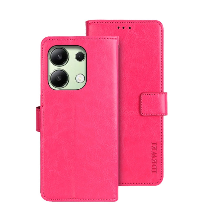 idewei Crazy Horse Texture Leather Phone Case, For Xiaomi Redmi A3 4G, For Xiaomi Redmi Note 13 Pro 4G, For Xiaomi Redmi Note 13 4G Global, For Xiaomi Poco X6 Pro 5G, For Xiaomi Poco X6 5G, For Xiaomi Redmi Note 13 5G
