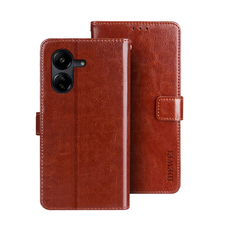 idewei Crazy Horse Texture Leather Phone Case, For Xiaomi Redmi 13C, For Xiaomi Redmi Note 13 Pro+ 5G, For Xiaomi Redmi Note 13 Pro 5G, For Xiaomi 13T / 13T Pro, For Xiaomi Redmi 12 4G, For Xiaomi Poco F5 5G