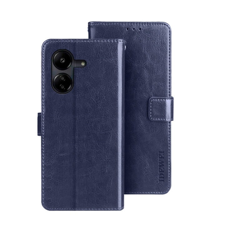 idewei Crazy Horse Texture Leather Phone Case, For Xiaomi Redmi 13C, For Xiaomi Redmi Note 13 Pro+ 5G, For Xiaomi Redmi Note 13 Pro 5G, For Xiaomi 13T / 13T Pro, For Xiaomi Redmi 12 4G, For Xiaomi Poco F5 5G