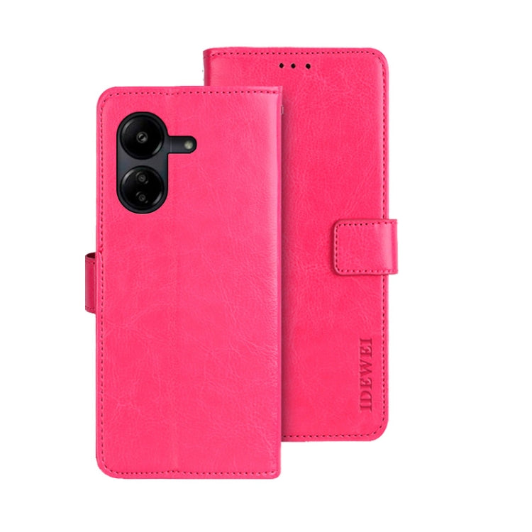 idewei Crazy Horse Texture Leather Phone Case, For Xiaomi Redmi 13C, For Xiaomi Redmi Note 13 Pro+ 5G, For Xiaomi Redmi Note 13 Pro 5G, For Xiaomi 13T / 13T Pro, For Xiaomi Redmi 12 4G, For Xiaomi Poco F5 5G