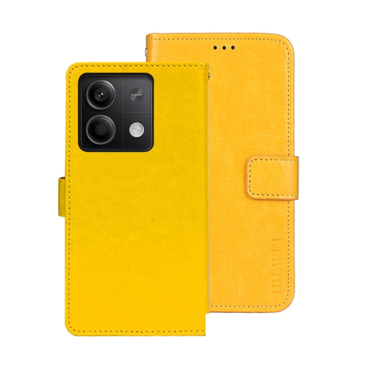 idewei Crazy Horse Texture Leather Phone Case, For Xiaomi Redmi A3 4G, For Xiaomi Redmi Note 13 Pro 4G, For Xiaomi Redmi Note 13 4G Global, For Xiaomi Poco X6 Pro 5G, For Xiaomi Poco X6 5G, For Xiaomi Redmi Note 13 5G