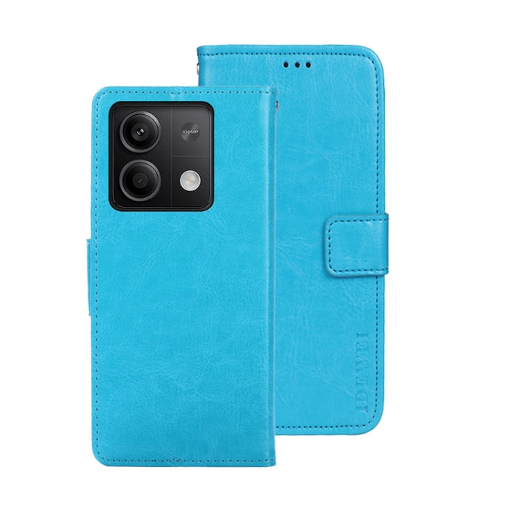 idewei Crazy Horse Texture Leather Phone Case, For Xiaomi Redmi A3 4G, For Xiaomi Redmi Note 13 Pro 4G, For Xiaomi Redmi Note 13 4G Global, For Xiaomi Poco X6 Pro 5G, For Xiaomi Poco X6 5G, For Xiaomi Redmi Note 13 5G