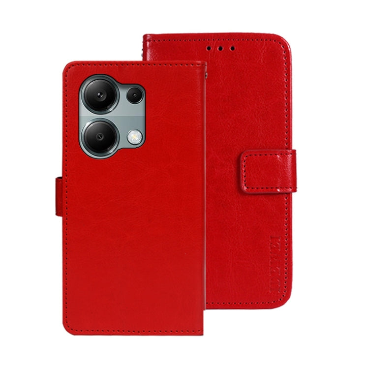 idewei Crazy Horse Texture Leather Phone Case, For Xiaomi Redmi A3 4G, For Xiaomi Redmi Note 13 Pro 4G, For Xiaomi Redmi Note 13 4G Global, For Xiaomi Poco X6 Pro 5G, For Xiaomi Poco X6 5G, For Xiaomi Redmi Note 13 5G