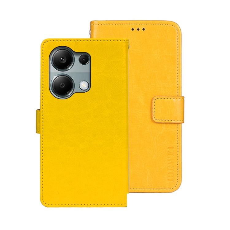 idewei Crazy Horse Texture Leather Phone Case, For Xiaomi Redmi A3 4G, For Xiaomi Redmi Note 13 Pro 4G, For Xiaomi Redmi Note 13 4G Global, For Xiaomi Poco X6 Pro 5G, For Xiaomi Poco X6 5G, For Xiaomi Redmi Note 13 5G