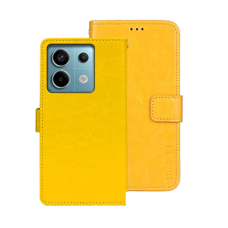 idewei Crazy Horse Texture Leather Phone Case, For Xiaomi Redmi 13C, For Xiaomi Redmi Note 13 Pro+ 5G, For Xiaomi Redmi Note 13 Pro 5G, For Xiaomi 13T / 13T Pro, For Xiaomi Redmi 12 4G, For Xiaomi Poco F5 5G